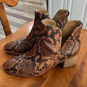 Franco Sarto Roar snakeskin boots